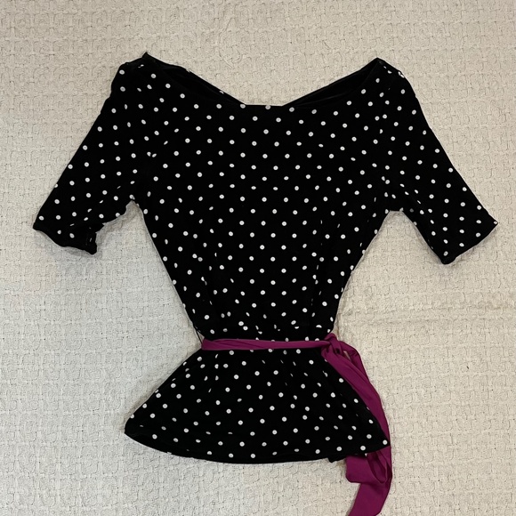 Peplum polka dot shirt BHWM